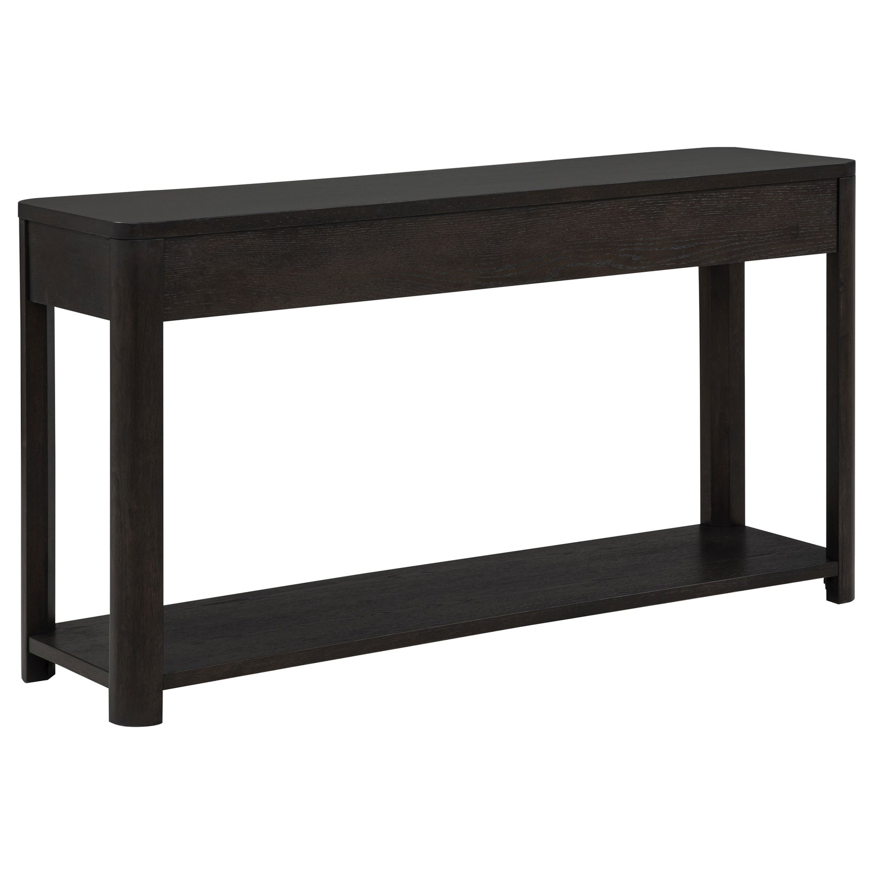 Marcelo Sofa Console Table with 2 Drawers and Shelf Coffee