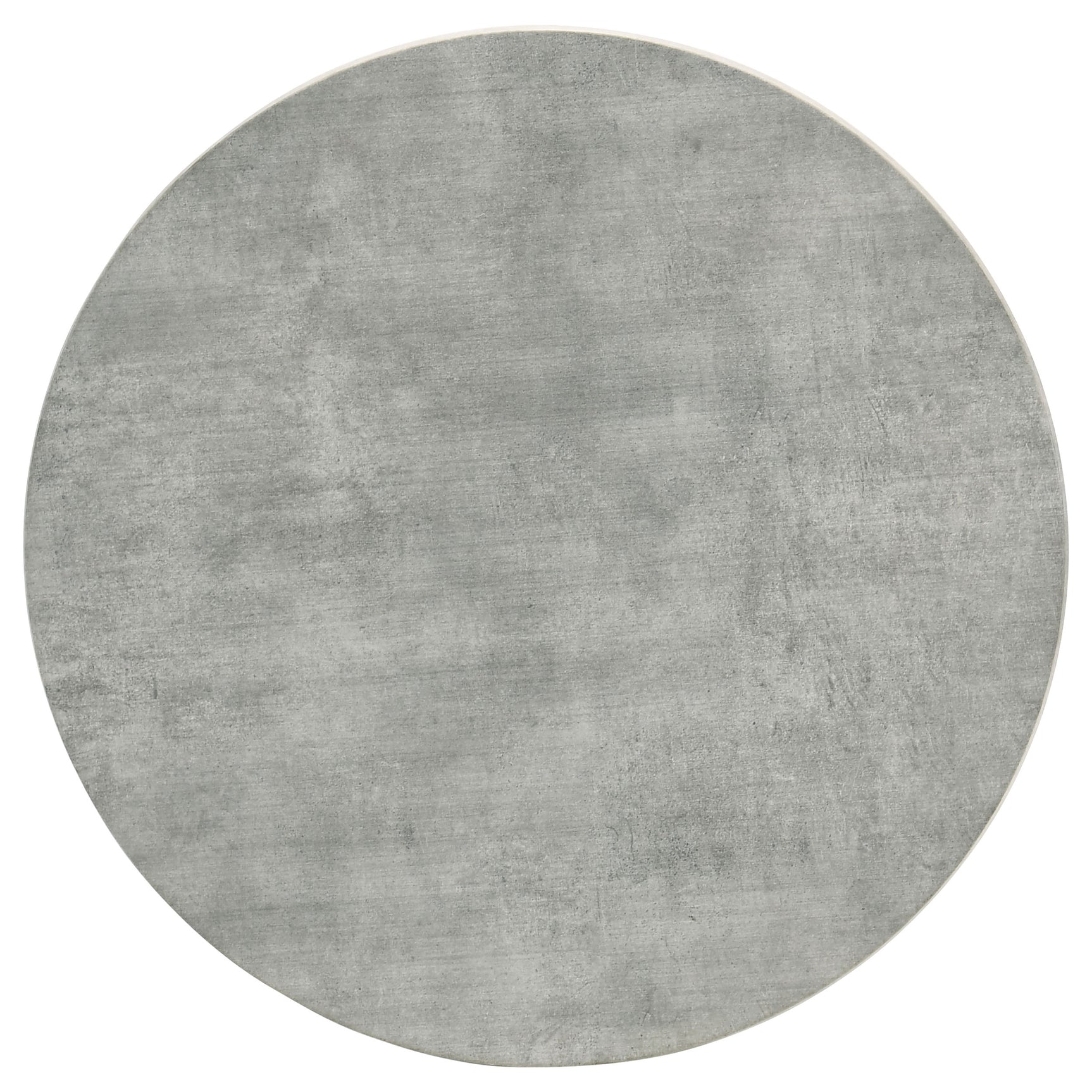 Hadi Round SmartTop Side End Table Cement and Gunmetal - Tampa Furniture Outlet