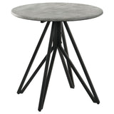 Hadi 3-piece Round SmartTop Coffee and End Table Set Cement - Tampa Furniture Outlet