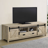 Madra 2-door Engineered Wood 79-inch TV Stand Distressed Pine - Tampa Furniture Outlet