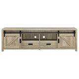 Madra 2-door Engineered Wood 79-inch TV Stand Distressed Pine - Tampa Furniture Outlet