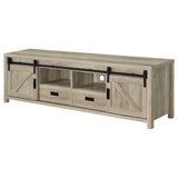 Madra 2-door Engineered Wood 79-inch TV Stand Distressed Pine - Tampa Furniture Outlet