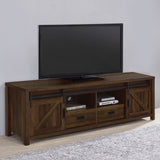 Madra 2-door Engineered Wood 79-inch TV Stand Dark Pine - Tampa Furniture Outlet
