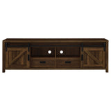 Madra 2-door Engineered Wood 79-inch TV Stand Dark Pine - Tampa Furniture Outlet