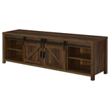 Madra 2-door Engineered Wood 79-inch TV Stand Dark Pine - Tampa Furniture Outlet