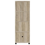 Sachin 3-piece 79-inch TV Entertainment Center Antique Pine - Tampa Furniture Outlet