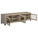 Sachin 3-piece 79-inch TV Entertainment Center Antique Pine - Tampa Furniture Outlet