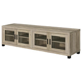 Sachin 3-piece 79-inch TV Entertainment Center Antique Pine - Tampa Furniture Outlet