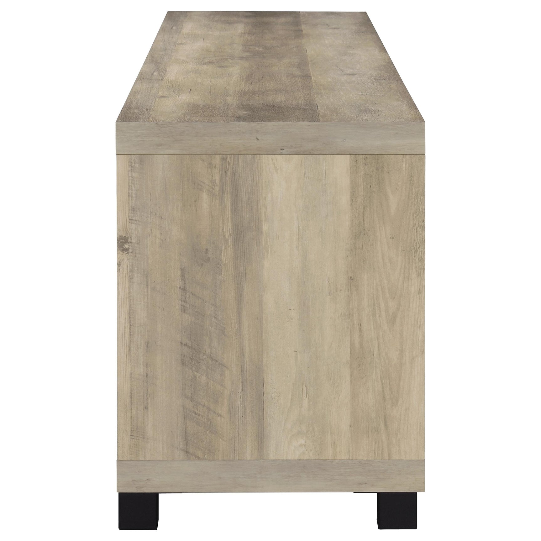 Sachin 3-piece 79-inch TV Entertainment Center Antique Pine - Tampa Furniture Outlet
