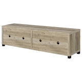 Sachin 3-piece 79-inch TV Entertainment Center Antique Pine - Tampa Furniture Outlet