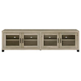 Sachin 4-door Engineered Wood 79-inch TV Stand Distressed Pine - Tampa Furniture Outlet