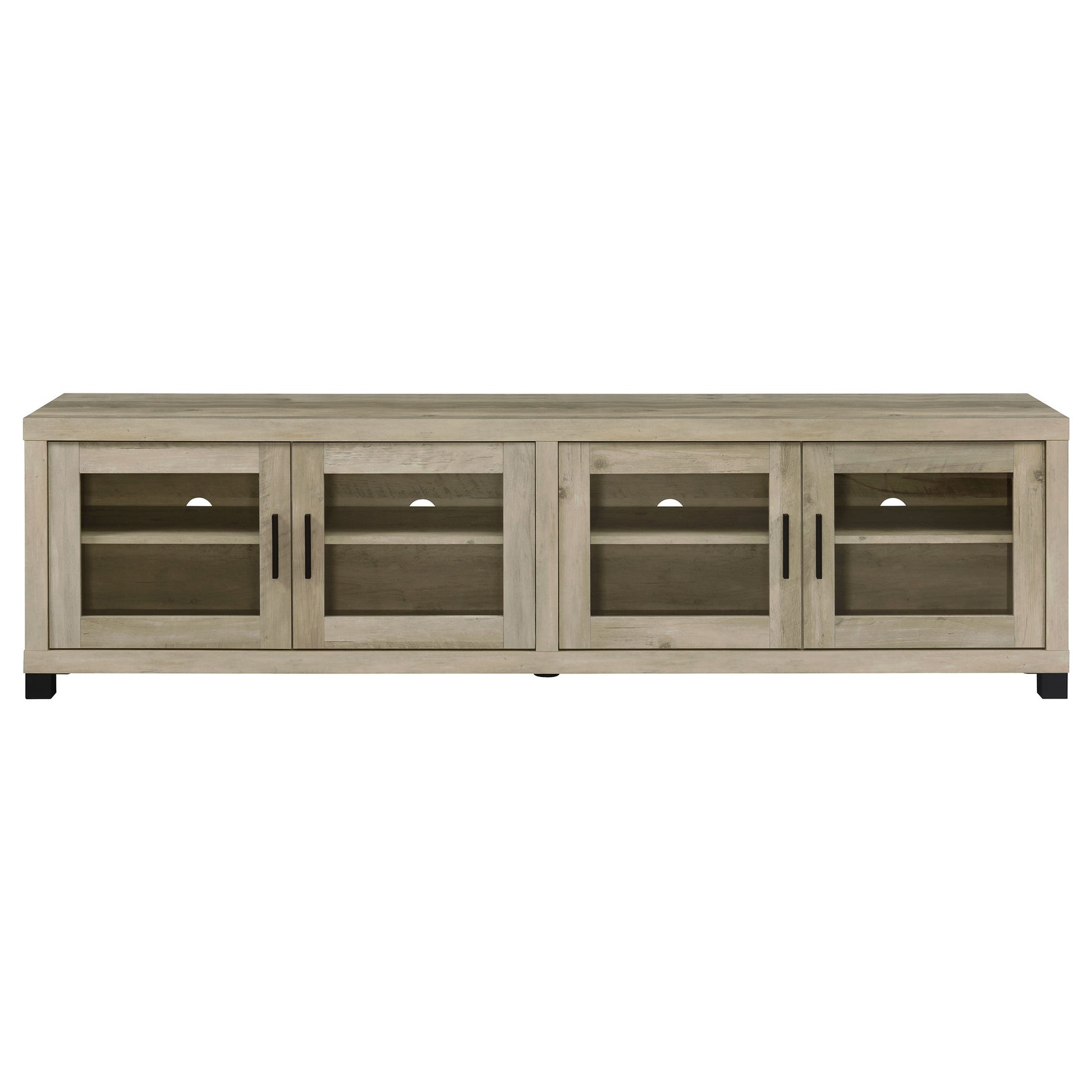 Sachin 4-door Engineered Wood 79-inch TV Stand Distressed Pine - Tampa Furniture Outlet
