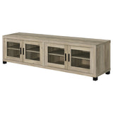 Sachin 4-door Engineered Wood 79-inch TV Stand Distressed Pine - Tampa Furniture Outlet