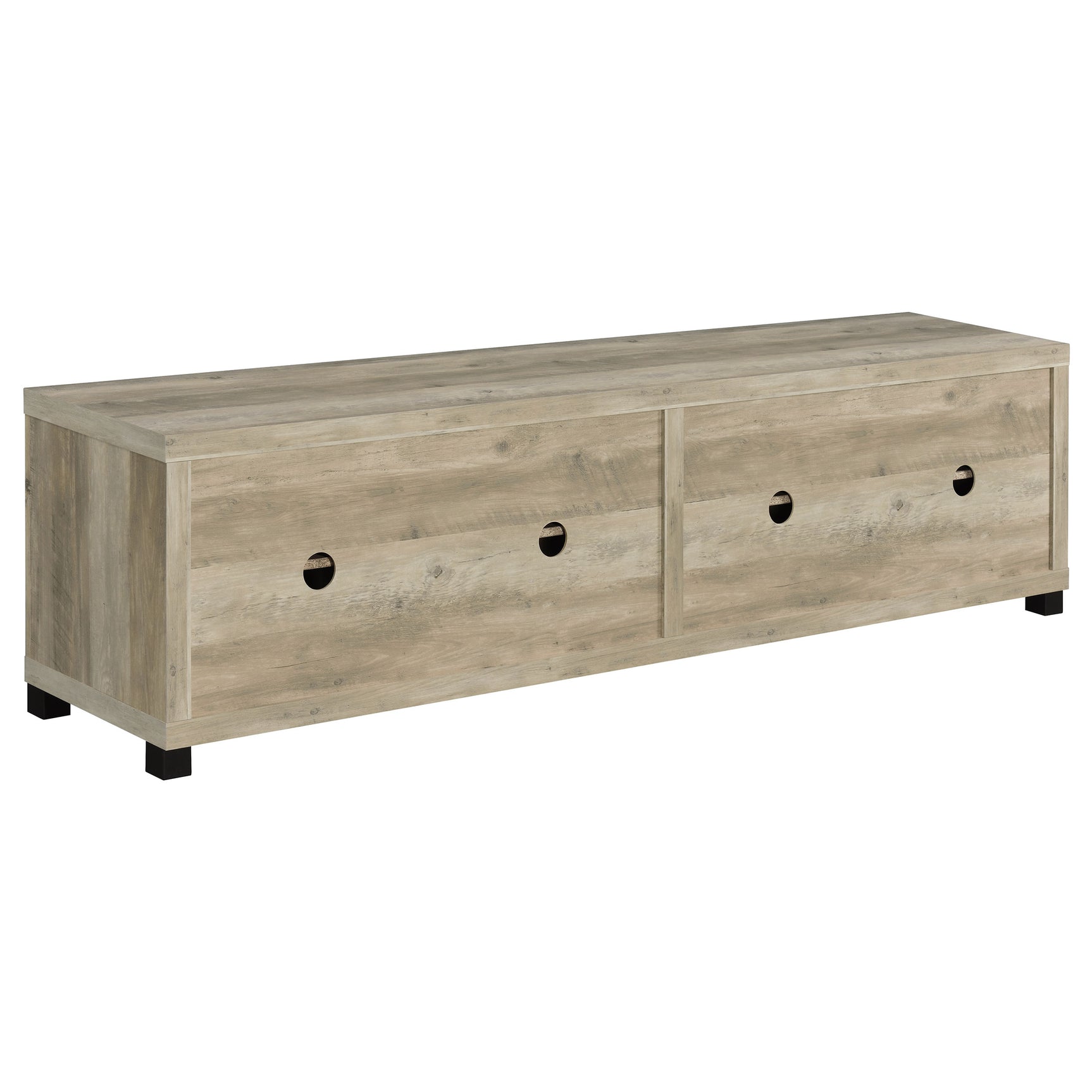 Sachin 4-door Engineered Wood 79-inch TV Stand Distressed Pine - Tampa Furniture Outlet