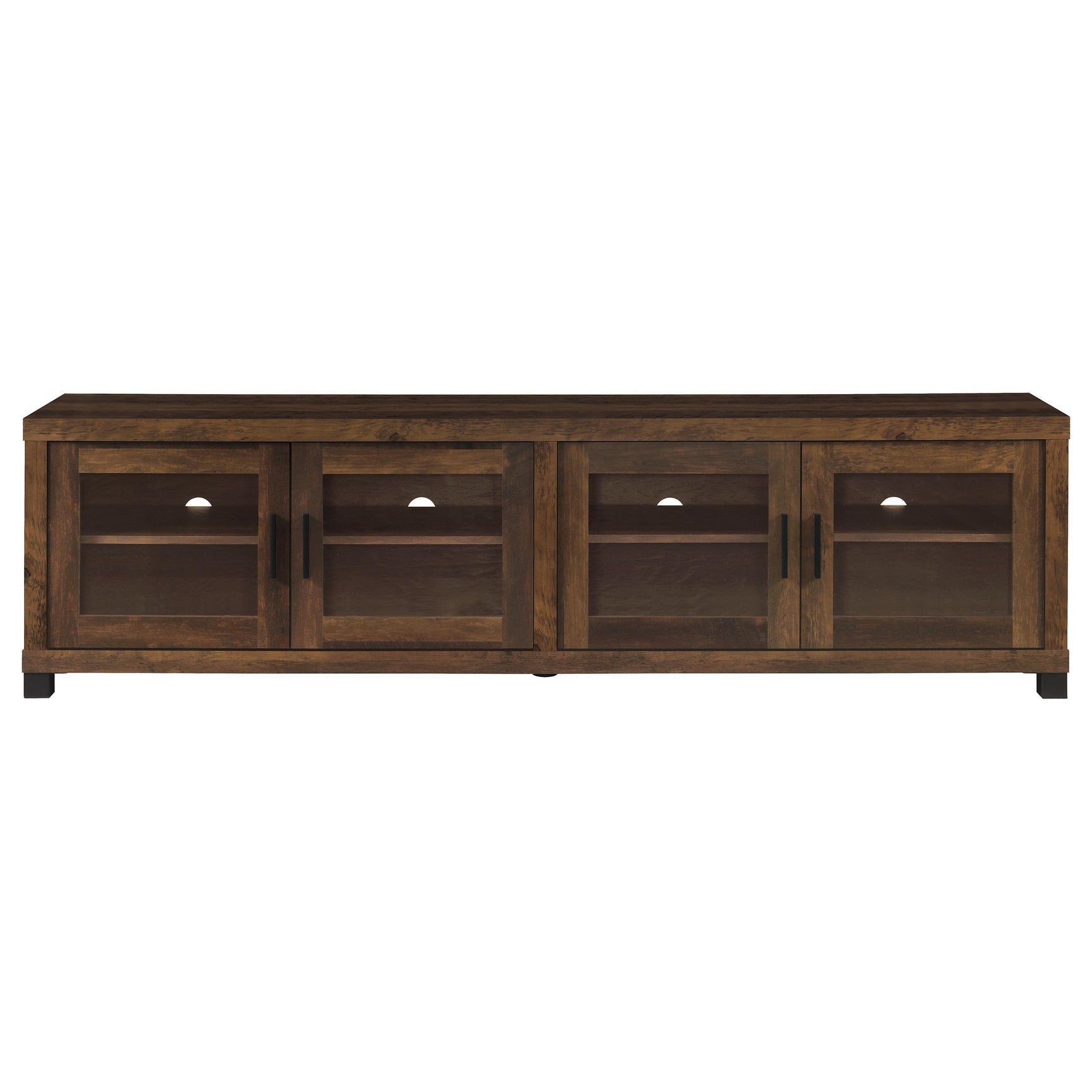 Sachin 3-piece 79-inch TV Entertainment Center Dark Pine - Tampa Furniture Outlet