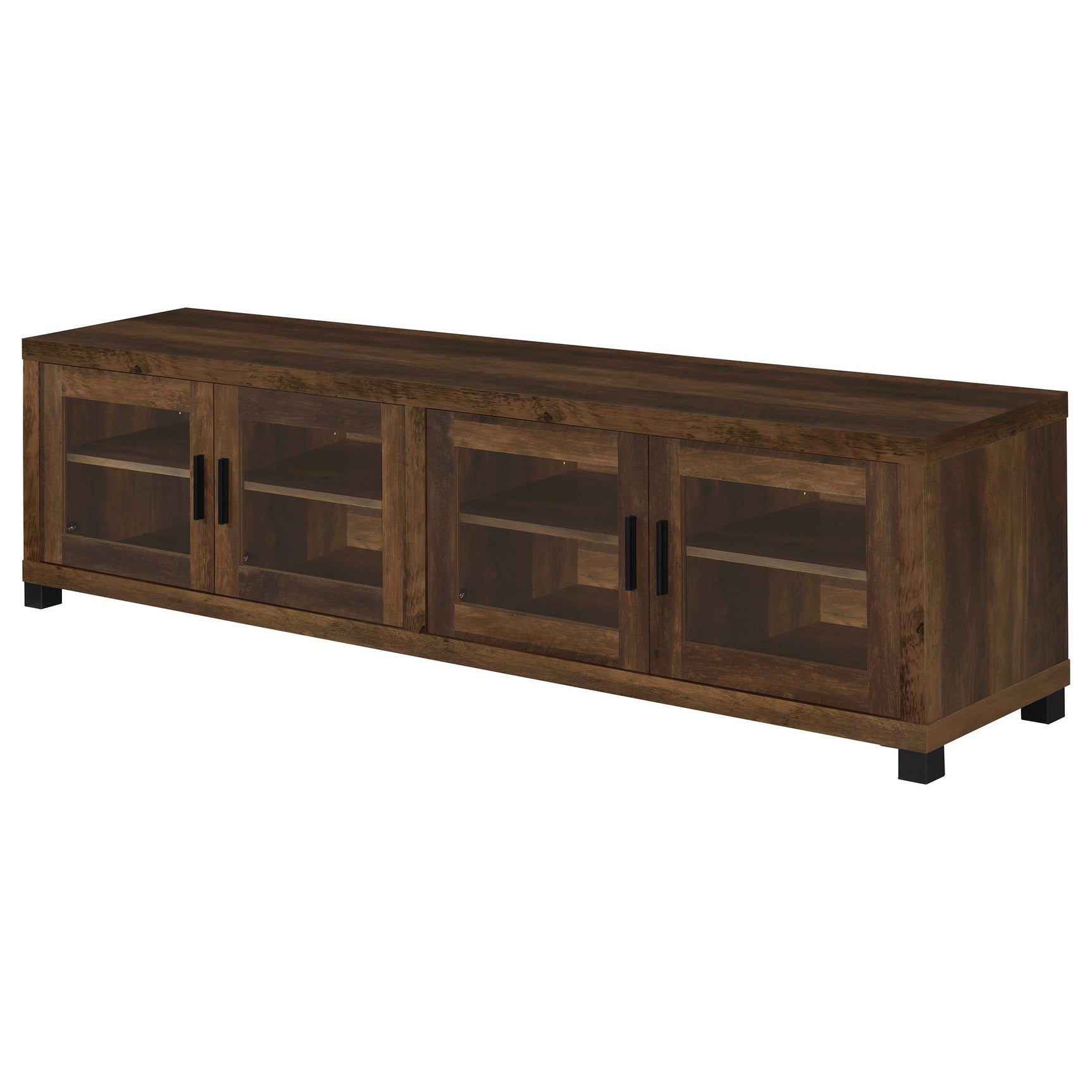 Sachin 3-piece 79-inch TV Entertainment Center Dark Pine - Tampa Furniture Outlet