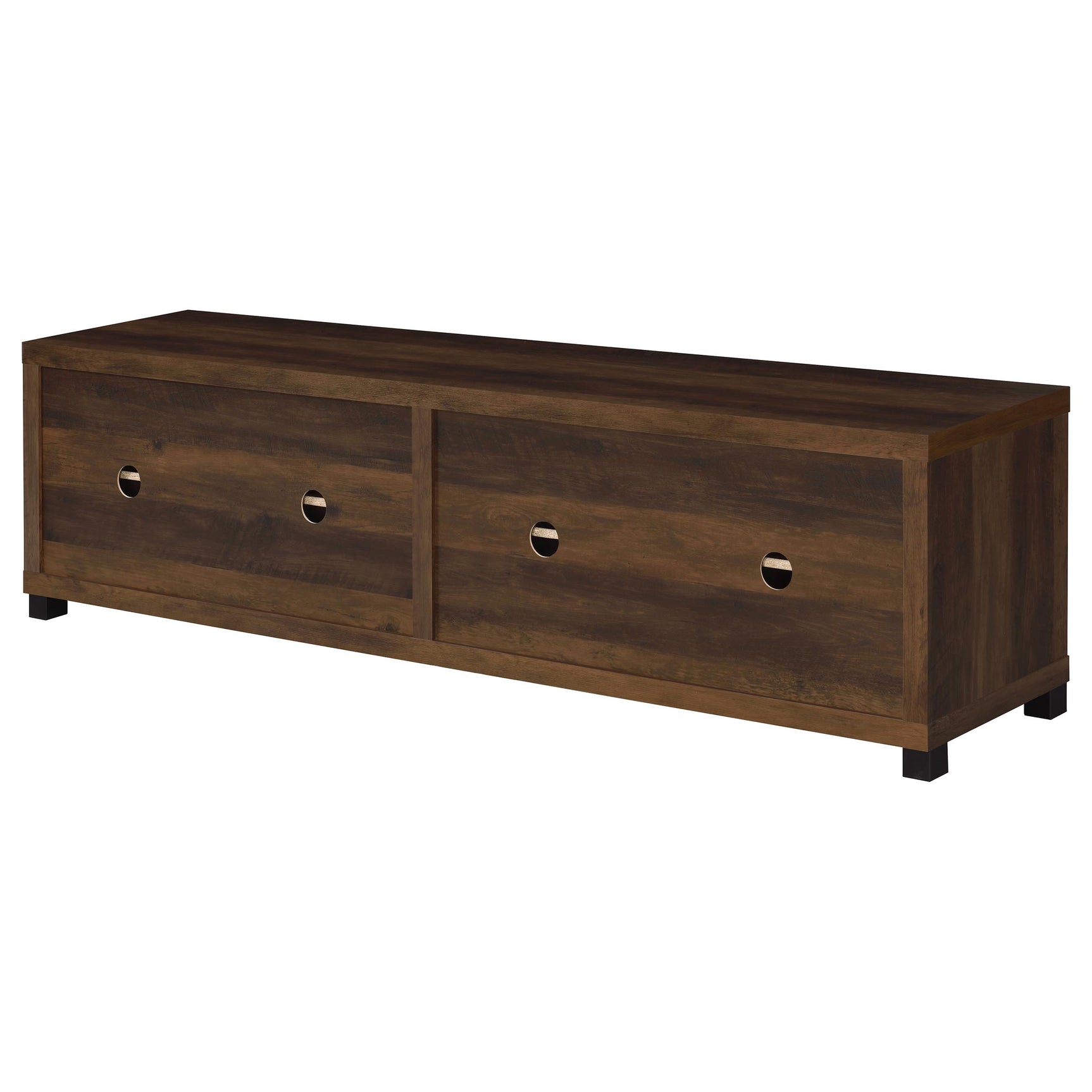 Sachin 3-piece 79-inch TV Entertainment Center Dark Pine - Tampa Furniture Outlet