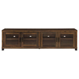 Sachin 4-door Engineered Wood 79-inch TV Stand Dark Pine - Tampa Furniture Outlet
