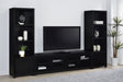 Tampa Furniture Outlet - Coaster - Jupiter 3-piece Entertainment Center 79-inch TV Stand Black - 736303-SET