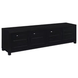 Jupiter 3-piece Entertainment Center 79-inch TV Stand Black - Tampa Furniture Outlet