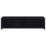 Jupiter 3-piece Entertainment Center 79-inch TV Stand Black - Tampa Furniture Outlet