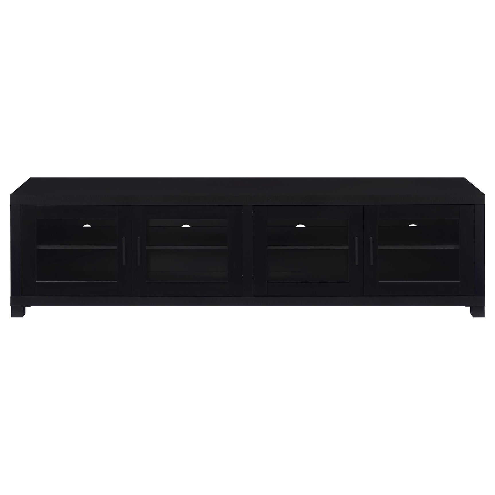 Jupiter 3-piece Entertainment Center 79-inch TV Stand Black - Tampa Furniture Outlet