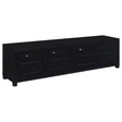 Tampa Furniture Outlet - Coaster - Jupiter 4-door Engineered Wood 79-inch TV Stand Black - 736303