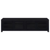 Jupiter 4-door Engineered Wood 79-inch TV Stand Black - Tampa Furniture Outlet