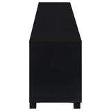 Jupiter 4-door Engineered Wood 79-inch TV Stand Black - Tampa Furniture Outlet