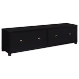 Jupiter 4-door Engineered Wood 79-inch TV Stand Black - Tampa Furniture Outlet