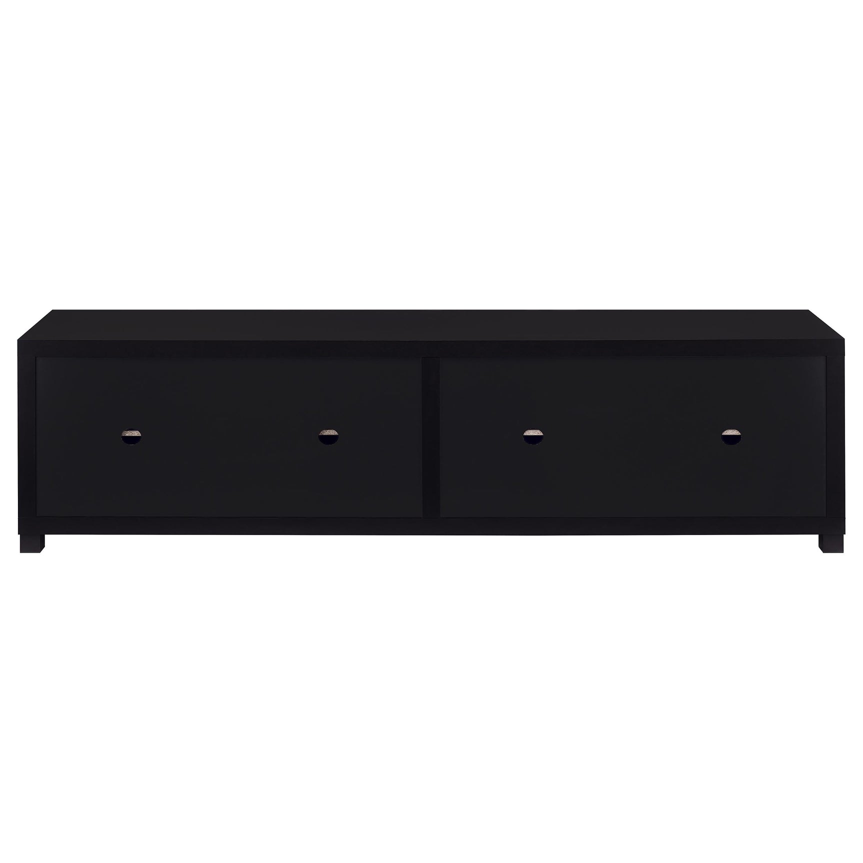 Jupiter 4-door Engineered Wood 79-inch TV Stand Black - Tampa Furniture Outlet