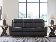 Tampa Furniture Outlet - Ashley Furniture - Mackmenville Living Room - Reclining Sofa / Carbon - 7471388