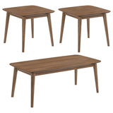 Radley 3-piece Rectangular Coffee Table Set Natural Walnut - Tampa Furniture Outlet