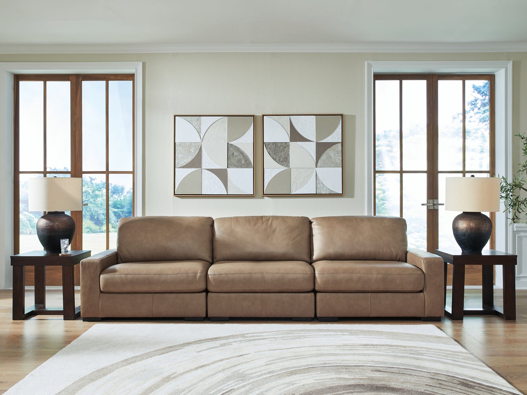 Tampa Furniture Outlet - Ashley Furniture - Veronella Sectional - RAF 3-Piece Sectional Sofa / Sahara - 76106S2