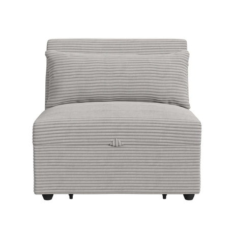 Pluto - Chair With Kidney Pillow, Klik Klak And Pop Up - Coronado Gray - Tampa Furniture Outlet