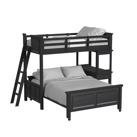Hampton Kids - Loft With Ladder And Desk With Speaker - Tampa Furniture Outlet