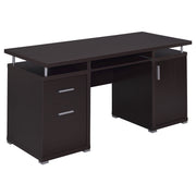 Tampa Furniture Outlet - Coaster - Tracy 55-inch 2-drawer Office Computer Desk Cappuccino - 800107