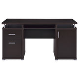 Tracy 55-inch 2-drawer Office Computer Desk Cappuccino - Tampa Furniture Outlet