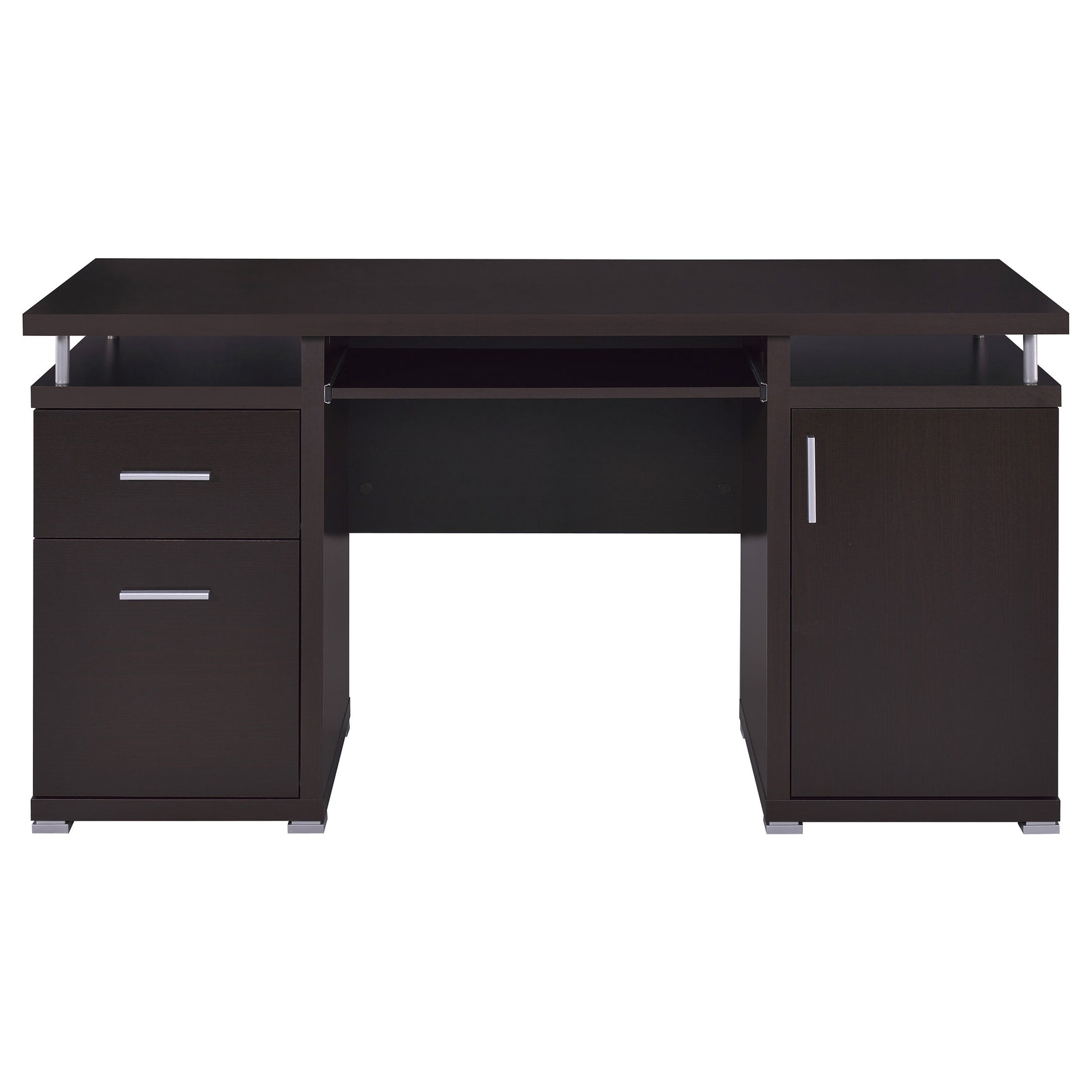 Tracy 55-inch 2-drawer Office Computer Desk Cappuccino - Tampa Furniture Outlet