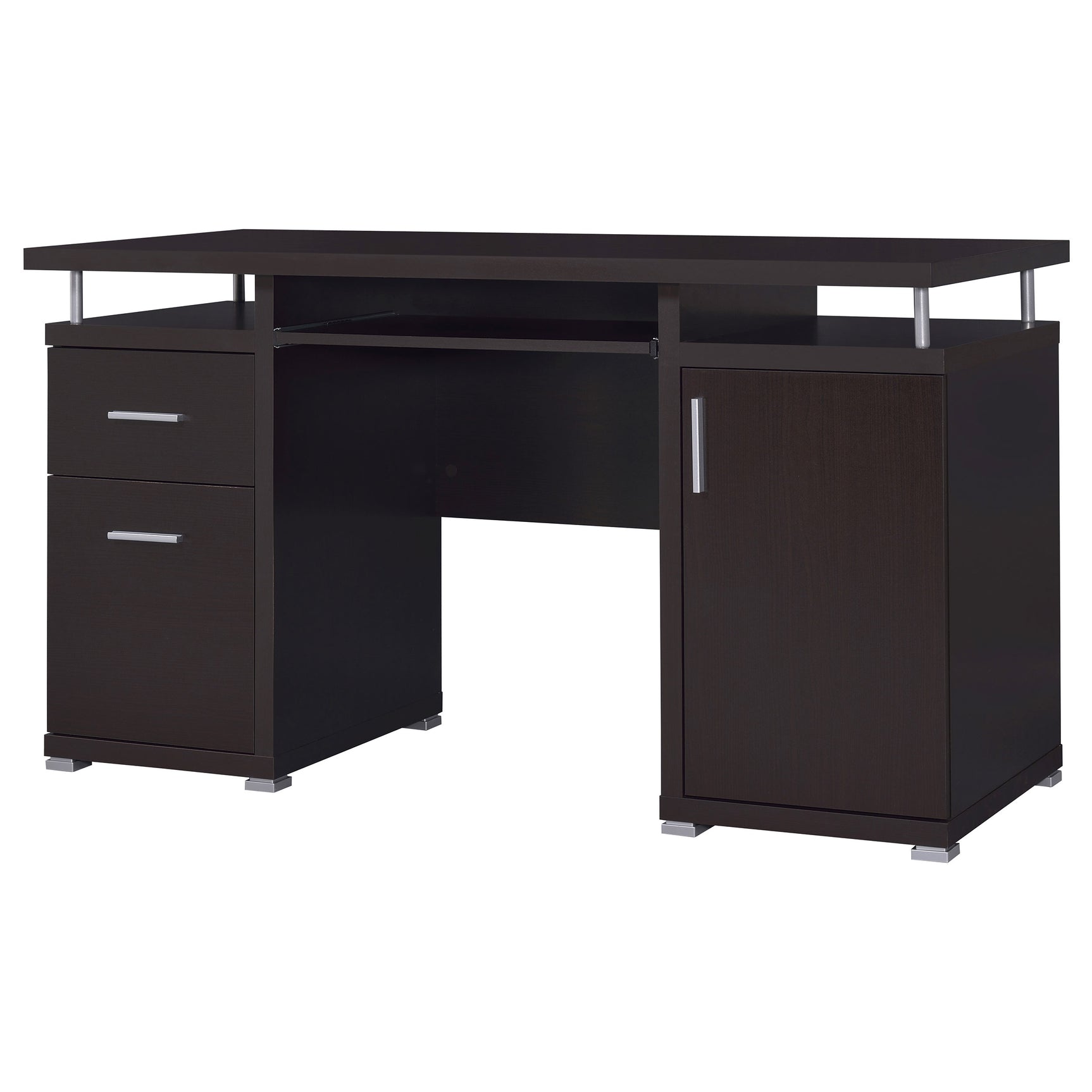 Tracy 55-inch 2-drawer Office Computer Desk Cappuccino - Tampa Furniture Outlet