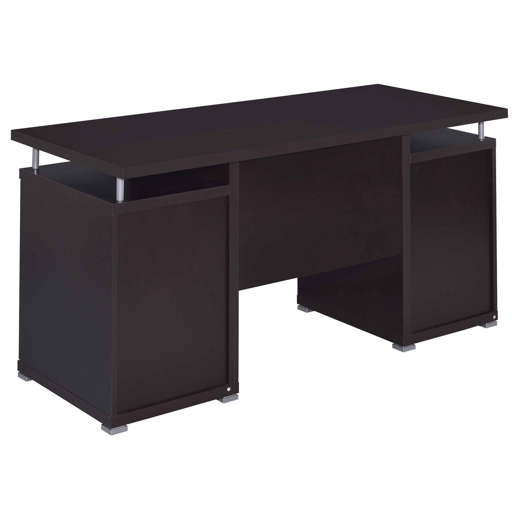 Tracy 55-inch 2-drawer Office Computer Desk Cappuccino - Tampa Furniture Outlet
