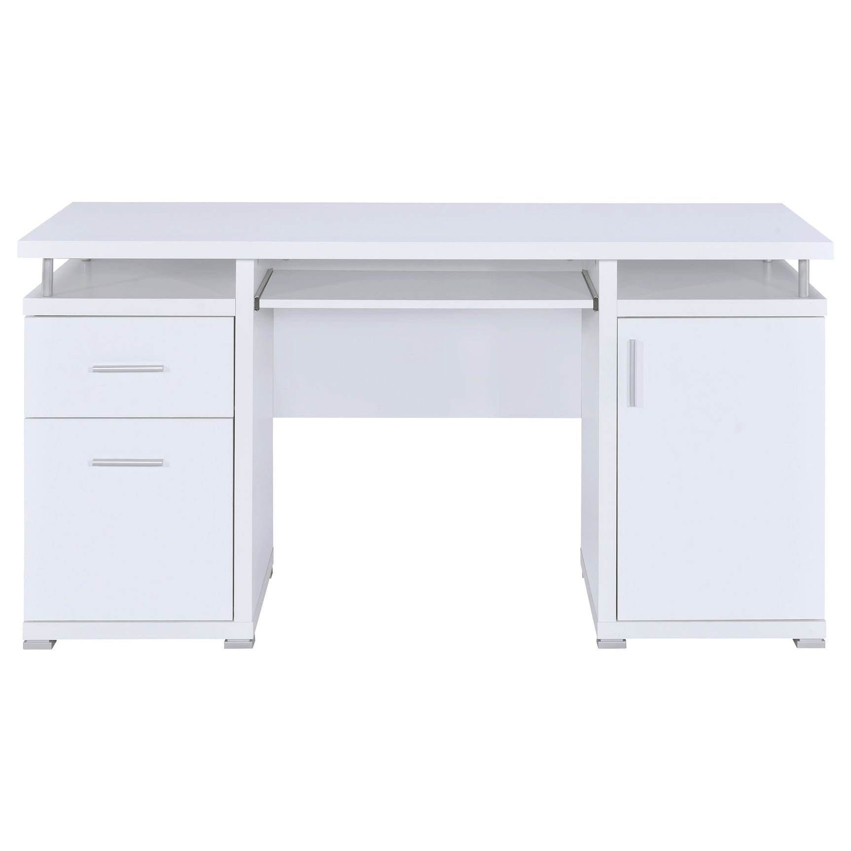 Tracy 55-inch 2-drawer Office Computer Desk White - Tampa Furniture Outlet