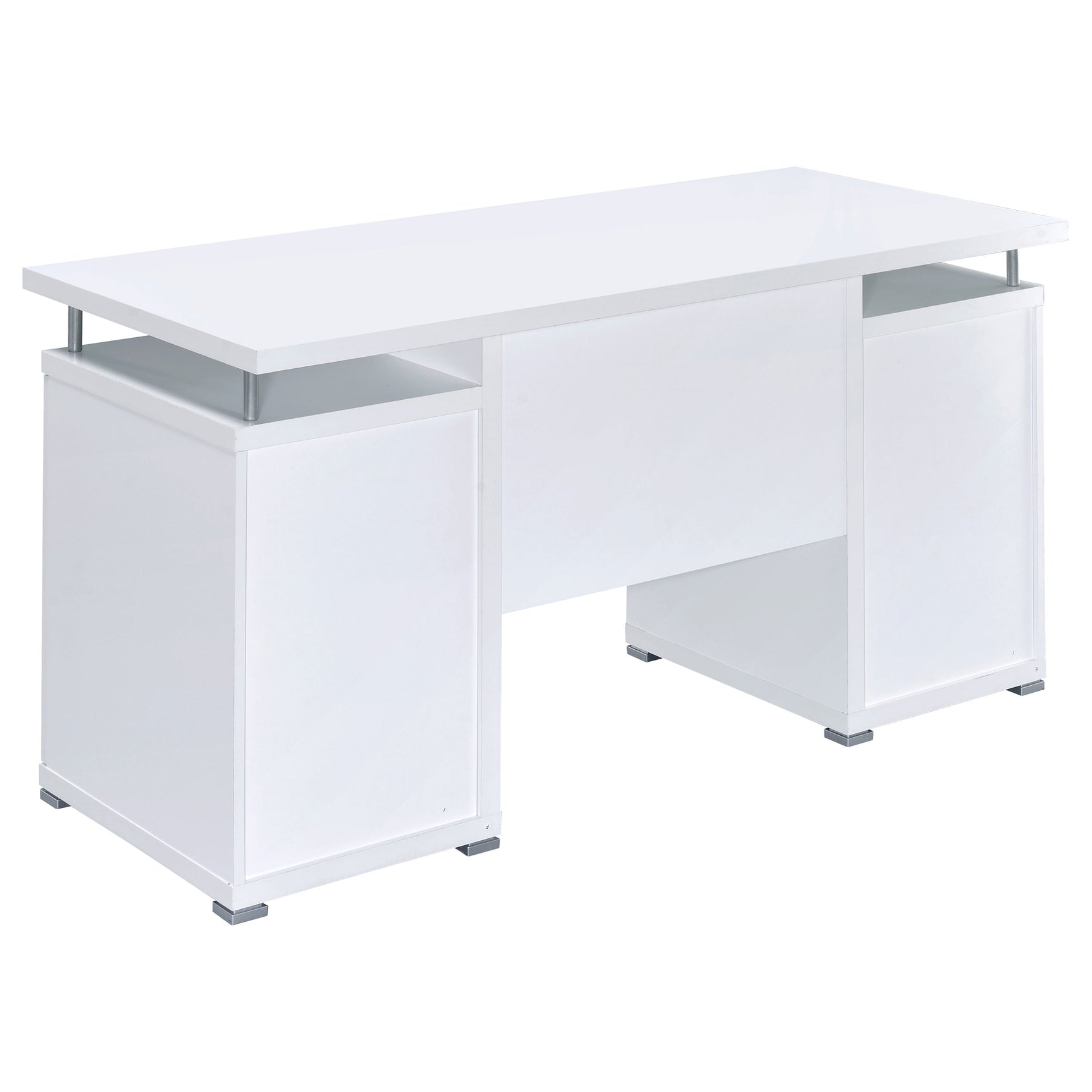 Tracy 55-inch 2-drawer Office Computer Desk White - Tampa Furniture Outlet