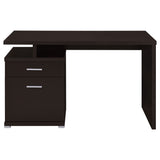 Irving 47-inch 2-drawer Office Computer Desk Cappuccino - Tampa Furniture Outlet