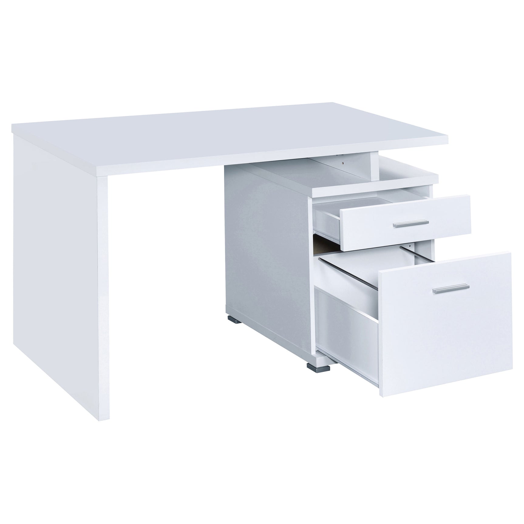 Irving 47-inch 2-drawer Office Computer Desk White - Tampa Furniture Outlet