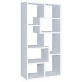 Theo 71-inch 6-shelf Bookshelf White - Tampa Furniture Outlet