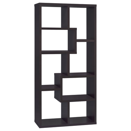 Tampa Furniture Outlet - Coaster - Theo 71-inch 6-shelf Bookshelf Cappuccino - 800264