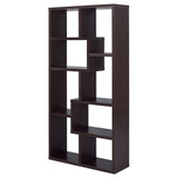 Theo 71-inch 6-shelf Bookshelf Cappuccino - Tampa Furniture Outlet