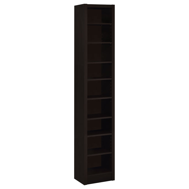 Tampa Furniture Outlet - Coaster - Eliam 71-inch 8-shelf Bookcase Cappuccino - 800285