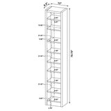 Eliam 71-inch 8-shelf Bookcase Cappuccino - Tampa Furniture Outlet